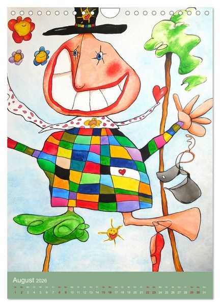 Produktbild: RABUNTEL KIND und KUNST inszeniert von KATHRIN SCHWERTNER (Wandkalender 2026 DIN A4 hoch), CALVENDO Monatskalender