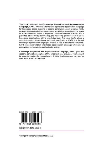 Produktbild: The Knowledge Acquisition and Representation Language, KARL