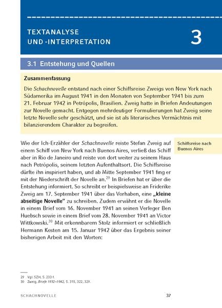 Schachnovelle - Textanalyse Und Interpretation - Gymnasium Schulbuch ...