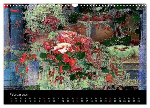 Produktbild: Blumen - Digital (Wandkalender 2026 DIN A3 quer), CALVENDO Monatskalender