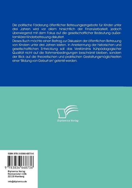 Produktbild: Erziehung und Bildung von Kleinstkindern