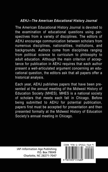 Produktbild: American Educational History Journal Volume 34 1&2 (Hc)