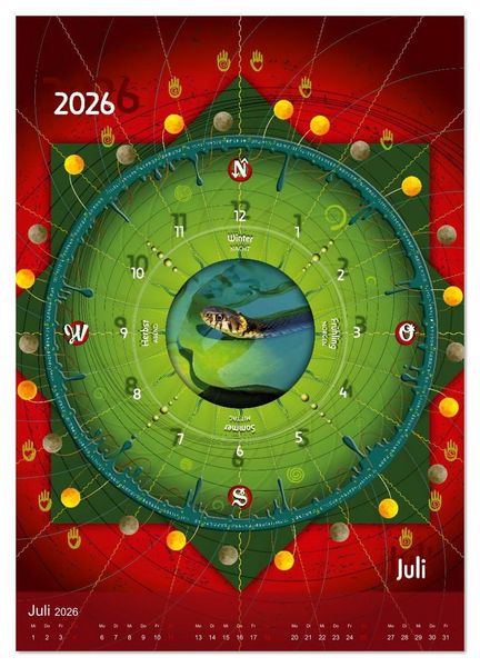 Produktbild: Jahreskreise (Wandkalender 2026 DIN A3 hoch), CALVENDO Monatskalender