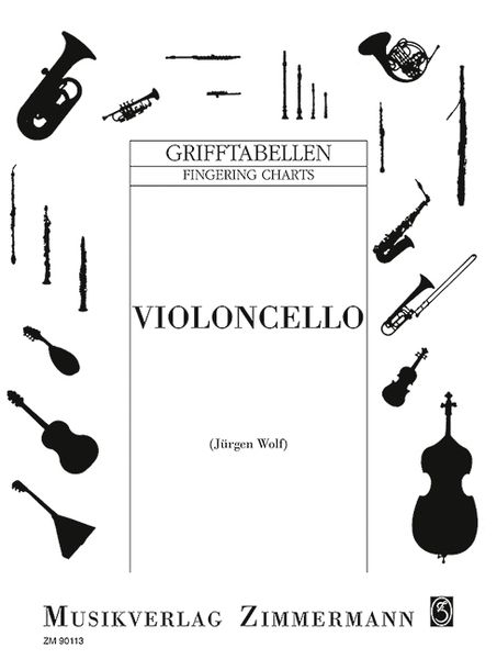 Grifftabelle für Violoncello -