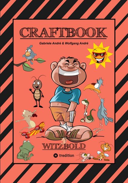 Produktbild: Craftbook - Witzbold - Lustige Motive - Ausmalvorlagen - Bastle Flotte Flugflitzer - R&auml;tsel - Benny Bleistift
