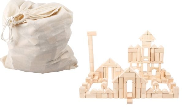 Produktbild: Holzbausteine Natur 200er-Pack im Beutel