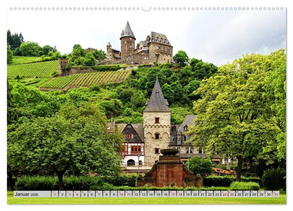 Produktbild: Bacharach - Sehenswerter Ort am Mittelrhein (Wandkalender 2026 DIN A2 quer), CALVENDO Monatskalender