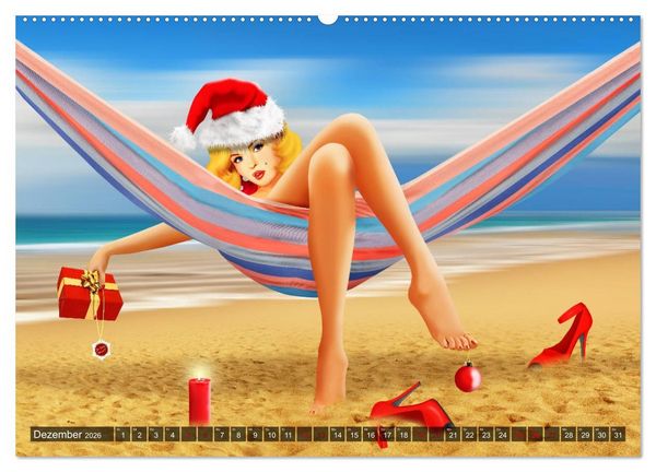 Produktbild: Pin-Up Girls im Retro Style by Mausopardia (Wandkalender 2026 DIN A2 quer), CALVENDO Monatskalender