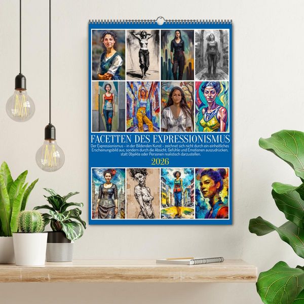 Produktbild: Facetten des Expressionismus (Wandkalender 2026 DIN A2 hoch), CALVENDO Monatskalender