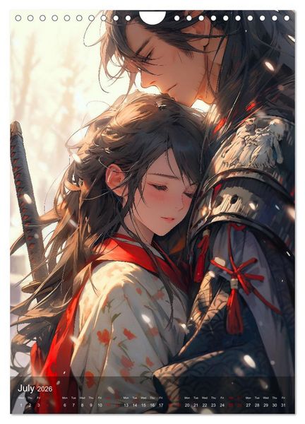 Produktbild: Her Love, His Life and Anime (Wall Calendar 2026 DIN A4 portrait), CALVENDO 12 Month Wall Calendar