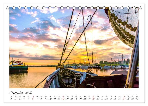 Produktbild: Fischerdorf Greetsiel (Tischkalender 2026 DIN A5 quer), CALVENDO Monatskalender