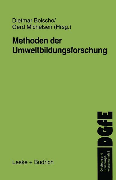 Produktbild: Methoden der Umweltbildungsforschung