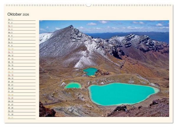 Produktbild: Neuseeland - atemberaubend sch&ouml;n (Wandkalender 2026 DIN A2 quer), CALVENDO Monatskalender