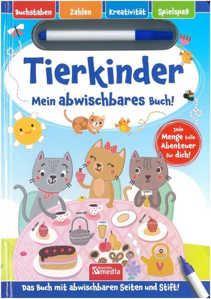 Produktbild: Tierkinder - Mein abwischbares Buch