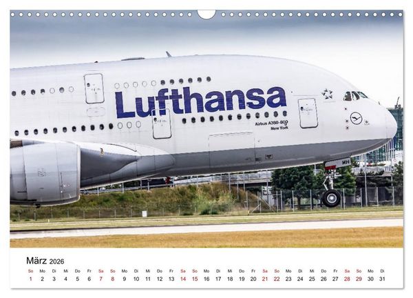 Produktbild: Planespotting am Flughafen M&uuml;nchen (Wandkalender 2026 DIN A3 quer), CALVENDO Monatskalender