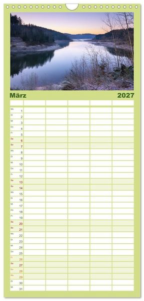 Produktbild: Familienplaner 2027 - Heimat Entdecken: Bergisches Land mit 5 Spalten (Wandkalender, 21 x 45 cm) CALVENDO