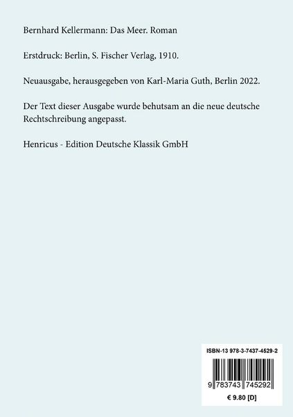 Produktbild: Das Meer