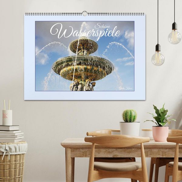 Produktbild: Sch&ouml;ne Wasserspiele (Wandkalender 2026 DIN A2 quer), CALVENDO Monatskalender