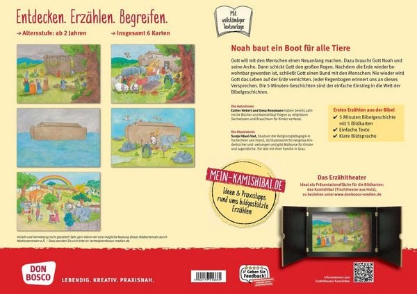Produktbild: Noah baut ein Boot f&uuml;r alle Tiere. Kamishibai Bildkartenset