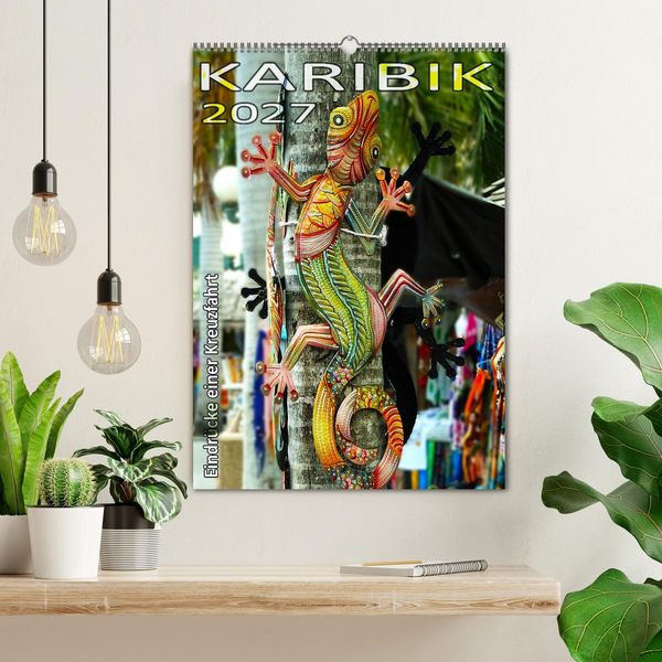 Produktbild: Karibik - Eindr&uuml;cke einer Kreuzfahrt (Wandkalender 2027 DIN A2 hoch), CALVENDO Monatskalender