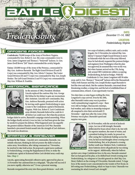 Produktbild: Battle Digest: Fredericksburg