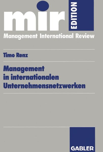 Produktbild: Management in internationalen Unternehmensnetzwerken