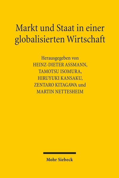 Produktbild: Markt und Staat in einer globalisierten Wirtschaft