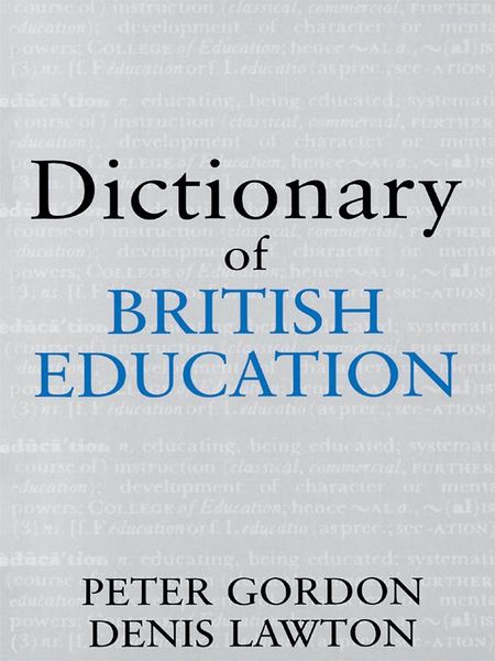 Produktbild: Dictionary of British Education