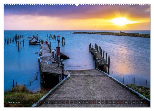 Produktbild: Sylt - Farbige Momente (hochwertiger Premium Wandkalender 2026 DIN A2 quer), Kunstdruck in Hochglanz