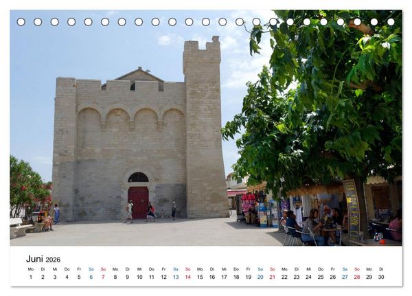 Produktbild: Frankreichs sch&ouml;nste D&ouml;rfer - Saintes Maries de la Mer (Tischkalender 2026 DIN A5 quer), CALVENDO Monatskalender