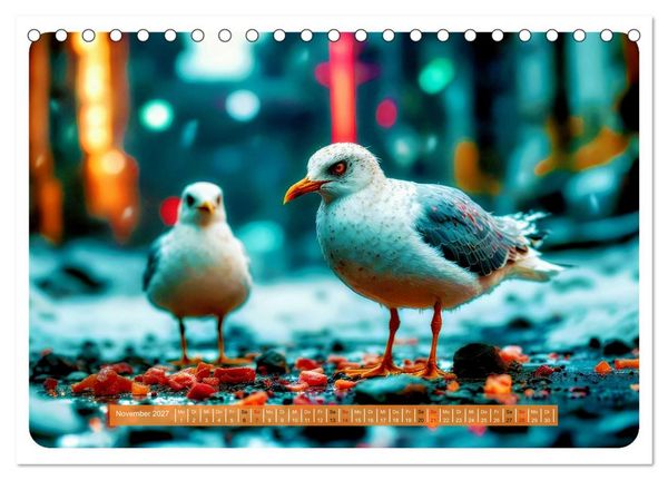 Produktbild: Gierige M&ouml;wen (Tischkalender 2027 DIN A5 quer), CALVENDO Monatskalender