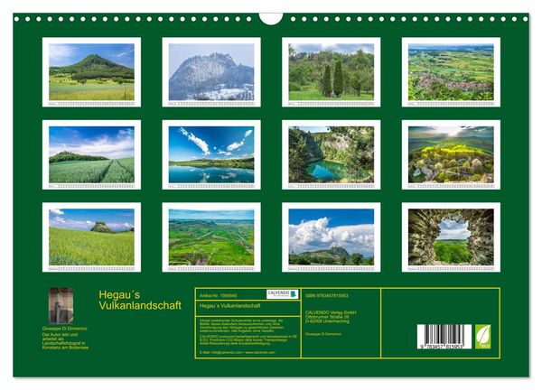 Produktbild: Hegau&acute;s Vulkanlandschaft (Wandkalender 2026 DIN A3 quer), CALVENDO Monatskalender