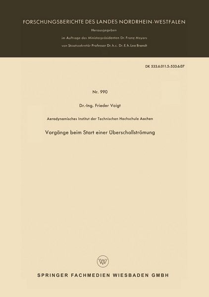 Produktbild: Vorg&auml;nge beim Start einer &Uuml;berschallstr&ouml;mung