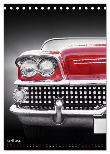 Produktbild: Amerikanische Autos 1950er bis 1980er Favoriten (Tischkalender 2026 DIN A5 hoch), CALVENDO Monatskalender