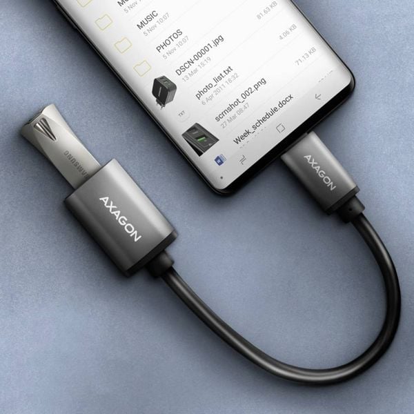 Produktbild: AXAGON USB-C&reg; Adapter [1x USB-C&reg; Stecker - 1x USB 3.2 Gen 1 Buchse A (USB 3.0)] RUCM-AFAC 0.20 m