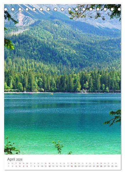 Produktbild: Alpenseen (Tischkalender 2026 DIN A5 hoch), CALVENDO Monatskalender