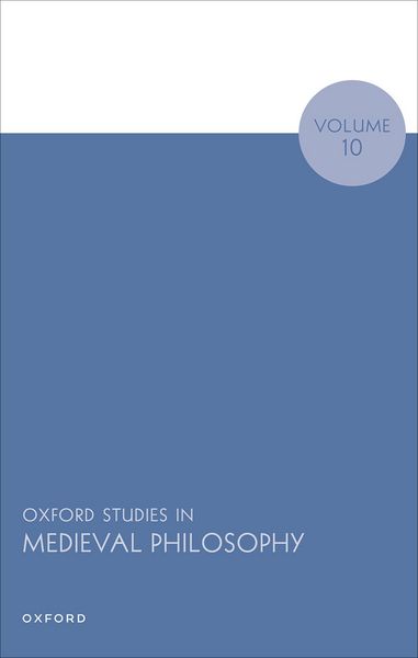 Produktbild: Oxford Studies in Medieval Philosophy Volume 10