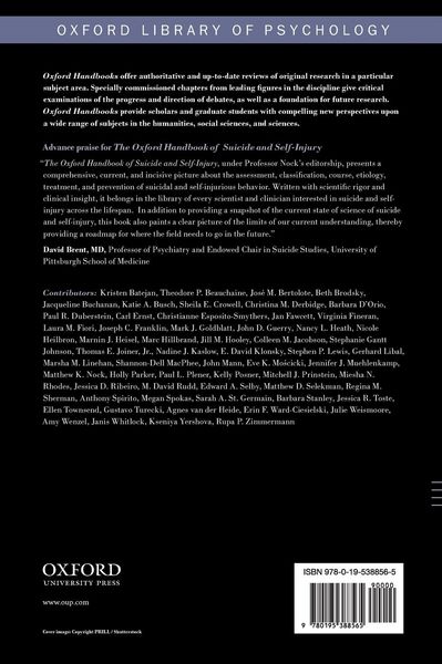 Produktbild: Oxford Handbook of Suicide and Self-Injury