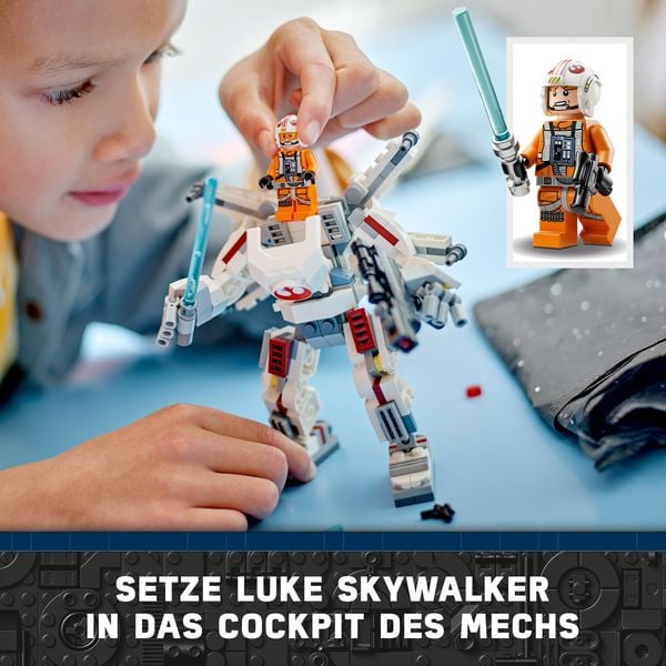 LEGO Star Wars Luke Skywalkers X-Wing Mech, Bauspielzeug 75390