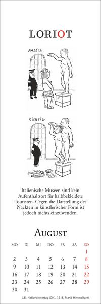 Produktbild: Loriot Lesezeichen & Kalender 2027