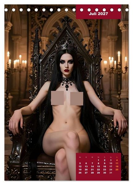 Produktbild: Gothic Engel (Tischkalender 2027 DIN A5 hoch), CALVENDO Monatskalender