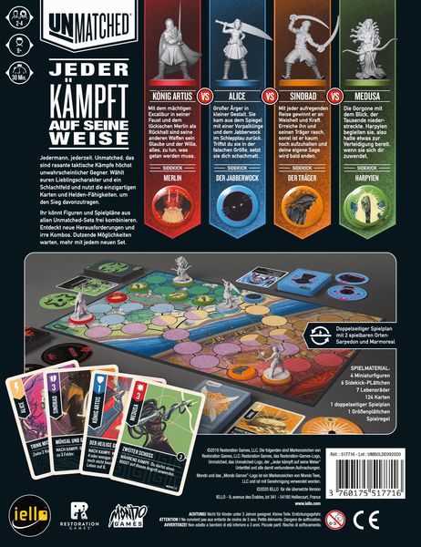 Produktbild: Unmatched Battle of Legends (Spiel)