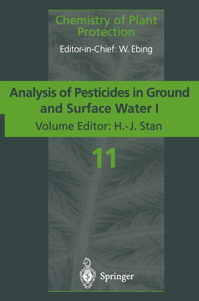 Produktbild: Analysis of Pesticides in Ground and Surface Water I