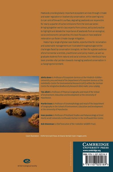 Produktbild: Peatland Restoration and Ecosystem Services