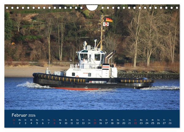 Produktbild: Schlepper im Hamburger Hafen (Wandkalender 2026 DIN A4 quer), CALVENDO Monatskalender