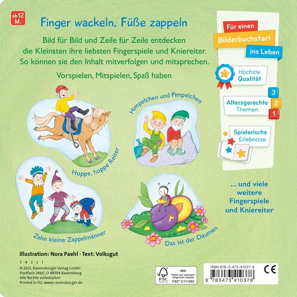 Produktbild: Bild f&uuml;r Bild spielen wir Fingerspiele