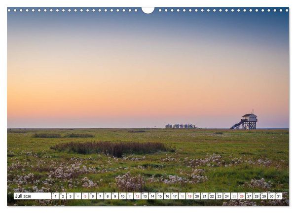 Produktbild: Eiderstedt - Willkommen am Watt (Wandkalender 2026 DIN A3 quer), CALVENDO Monatskalender
