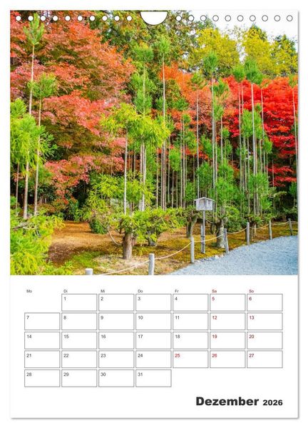 Produktbild: Herbst im japanischen Garten (Wandkalender 2026 DIN A4 hoch), CALVENDO Monatskalender