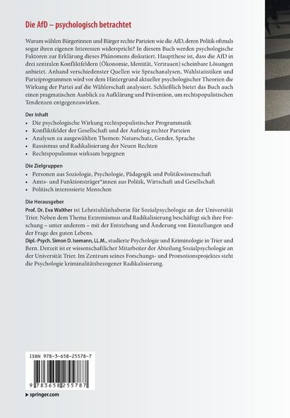 Produktbild: Die AfD &ndash; psychologisch betrachtet