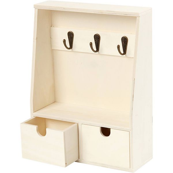 Produktbild: Creativ Company Schl&uuml;sselbrett, H 28,5 cm, T 5-8 cm, B 22 cm, 1 Stk
